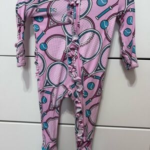 Posh Peanut newborn tennis ruffle zippy